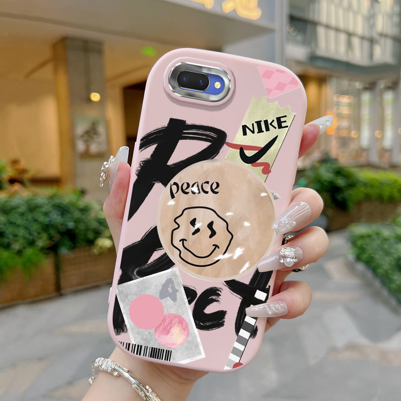 Casing Hp Untuk OPPO A5 A3s A12E Realme C1 Case Casing cantik Tas Emoji Alien Kasing HP Silikon Soft