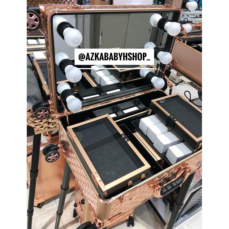 Beauty case sonia miller rosegold kaki