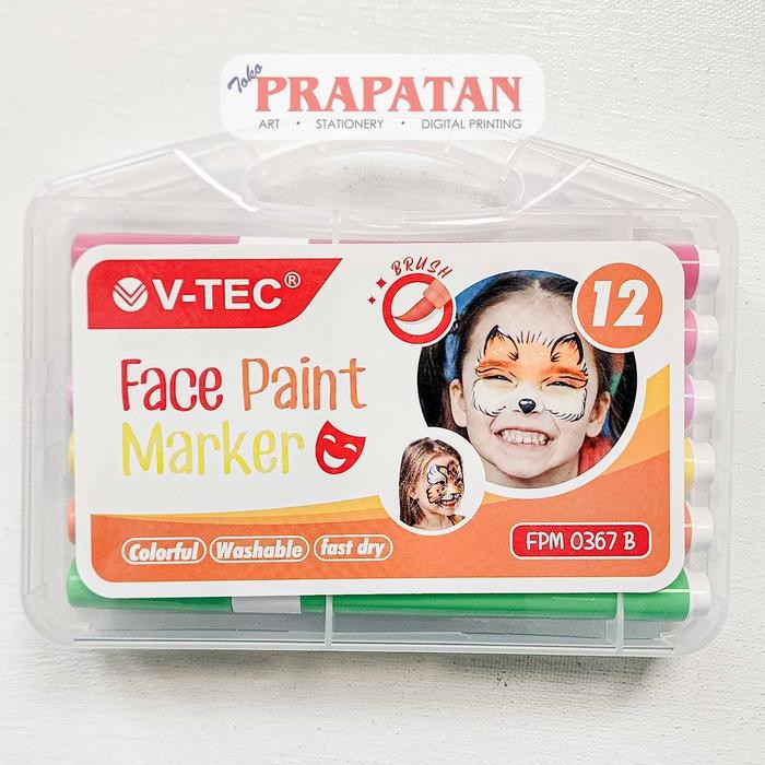 

V-TEC Face Paint Marker FPM0367B Body Face Paint Cat Wajah