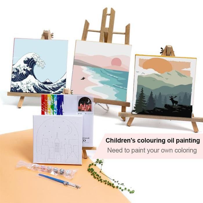 

[COD] Paint by Numbers KitPainting Kit Paint by Number Paint Kit 20x30 Paper Water Wooden