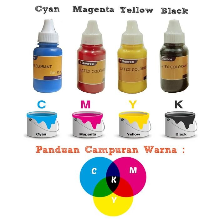 

Querca Latex Colorant. Pewarna Latex 35 ml. Bisa Pilih Warna.