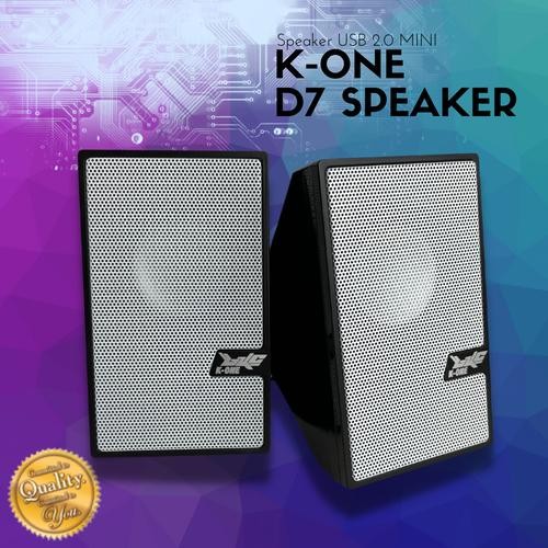 Speaker Multimedia Mini USB Komputer PC / Notebook / Laptop D7 K-One - Putih