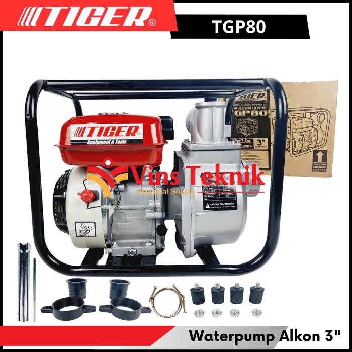 Mesin Pompa Air Irigasi Waterpump Alkon 3inch Pompa Air TIGER TGP80