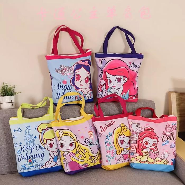Hot Sale Tas Princess Disney Cinderella Belle Ariel Impor