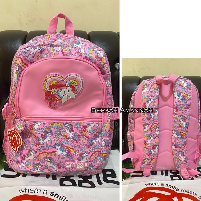 Smiggle Wild Side Unicorn Pink Tas Smiggle Ori
