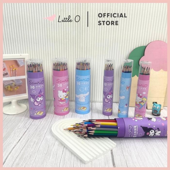 

Pensil Warna Tabung 12 18 24 36 Warna Karakter Sanrio Coloring Pencils + Rautan Back To School