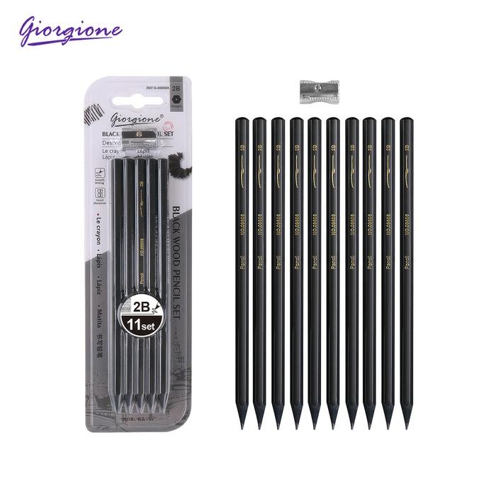 

Giorgione Pensil Kayu Hitam Pencil Set 2B/HB G-08606