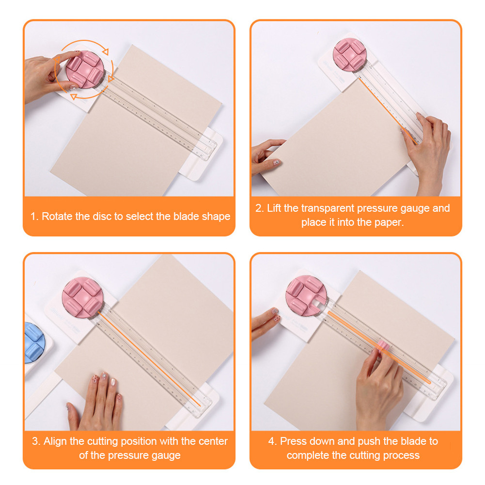 

4 in 1 Craft Paper Cutter Multi-functional Hand-made Paper Cutting Tool