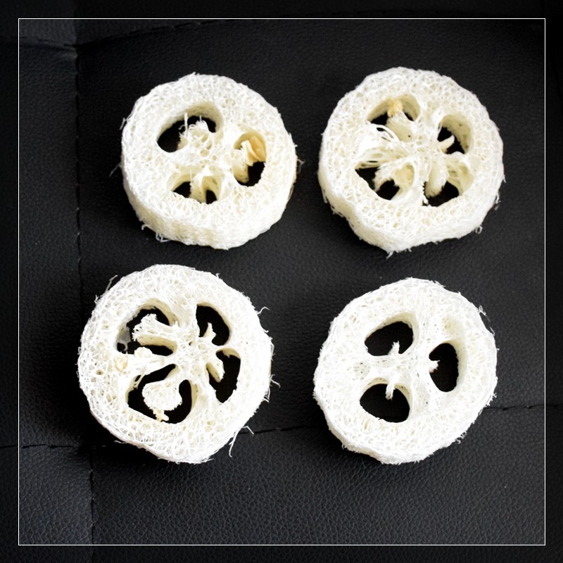 

10-200PCS/LOT 2CM thick 6-8CM width Natural Loofah Luffa sponge DIY customize cleanner soap tools