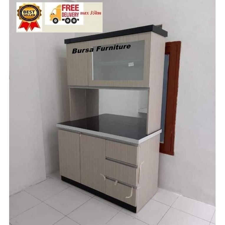 Termurah Lemari Sayur/Rak Piring 2 Pintu Minimalis Hpl
