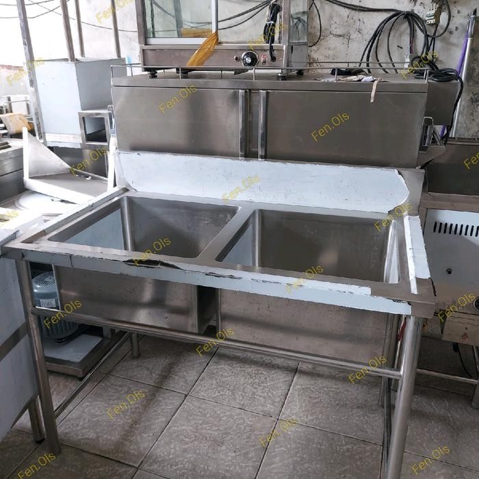 Terlaris Double Sink Bowl/Sink 2 Bowl - Sink 2 Bak / Cuci Piring Stainless Steel