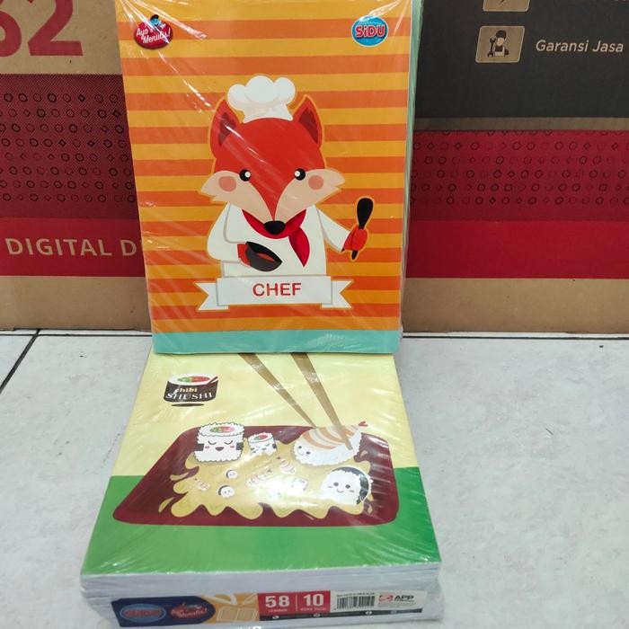 

Buku Tulis Sidu 58 Lembar 1 Pack Isi 10 Buku