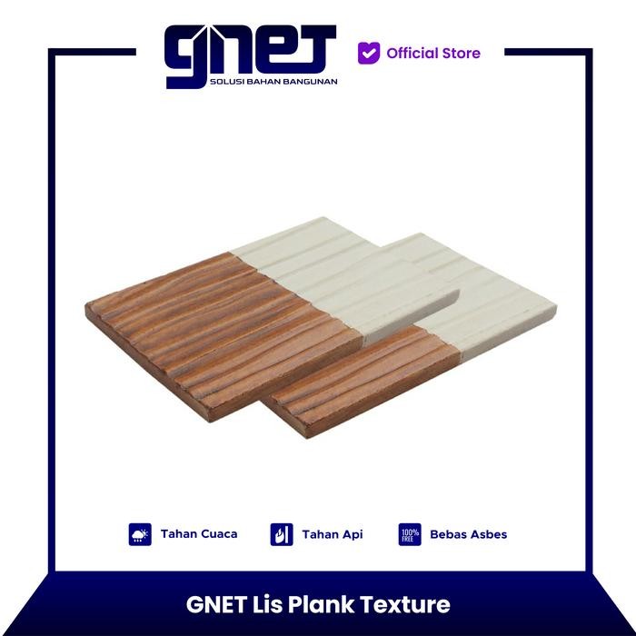 GNET Silicate Plank Texture Lisplang List Plank Motif Kayu Alami