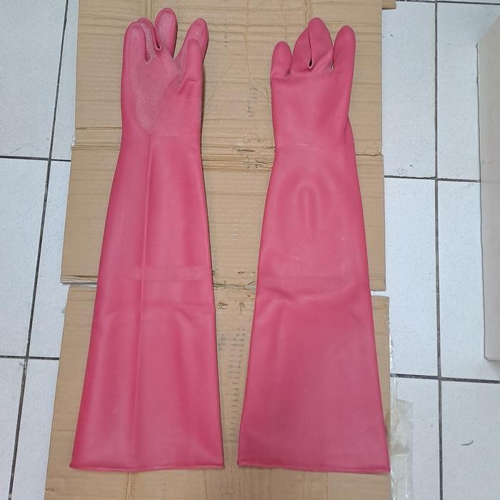 Sarung Tangan Karet Panjang 28" / Sarung Tangan Karet Kimia