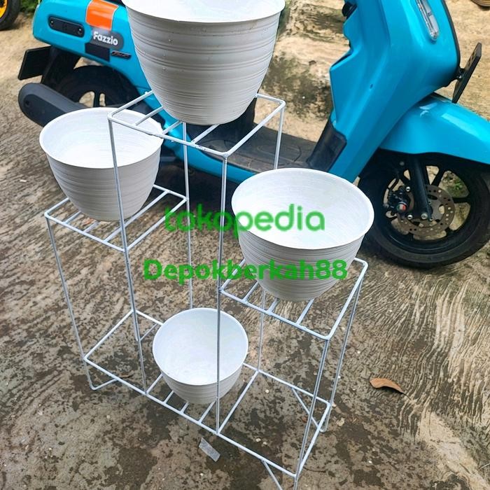 Rak Bunga Susun/Rak pot bunga/Rak Bunga minimalis/Rak Pot Bunga besi