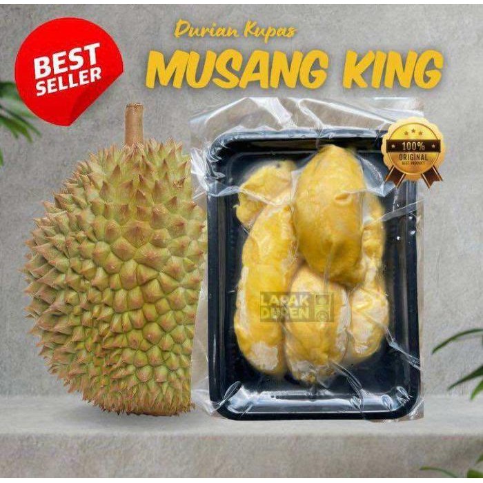 Diskon Duria Montong Musang King Asli Import MALAYSIA // Durian Montong Kupas Musang King 500 Gram
