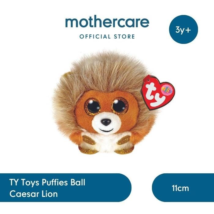 TY Toys Puffies Ball Caesar Lion - Mainan Boneka Hewan Singa Anak