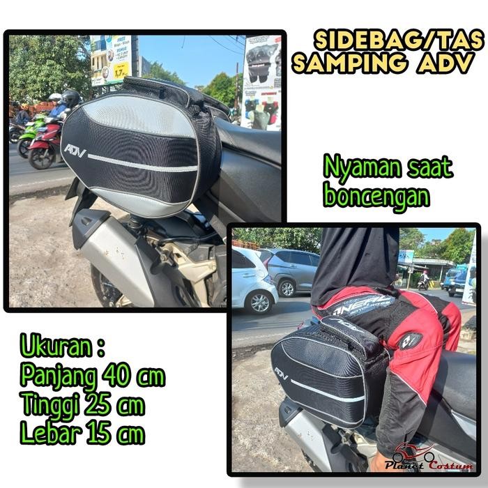 Tas motor bagasi samping side bag ADV original touring harian mudik