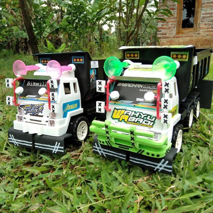 Truk Mainan truck oleng dum truk mobil pelastik Modifikasi Mainan anak