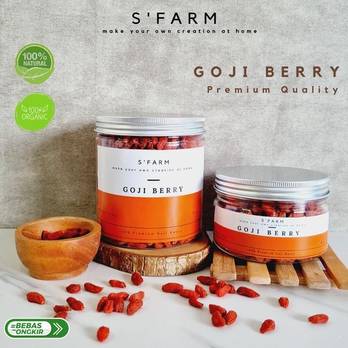 

TERMURAH Goji Berry Organik - Premium Organic Goji Berry - Kemasan Jar READY STOCK