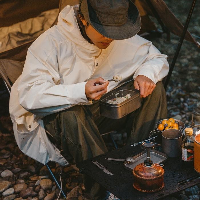 Cutlery Titanium Naturehike Cnh22Cj017 3In1 Alat Makan Hiking Ing