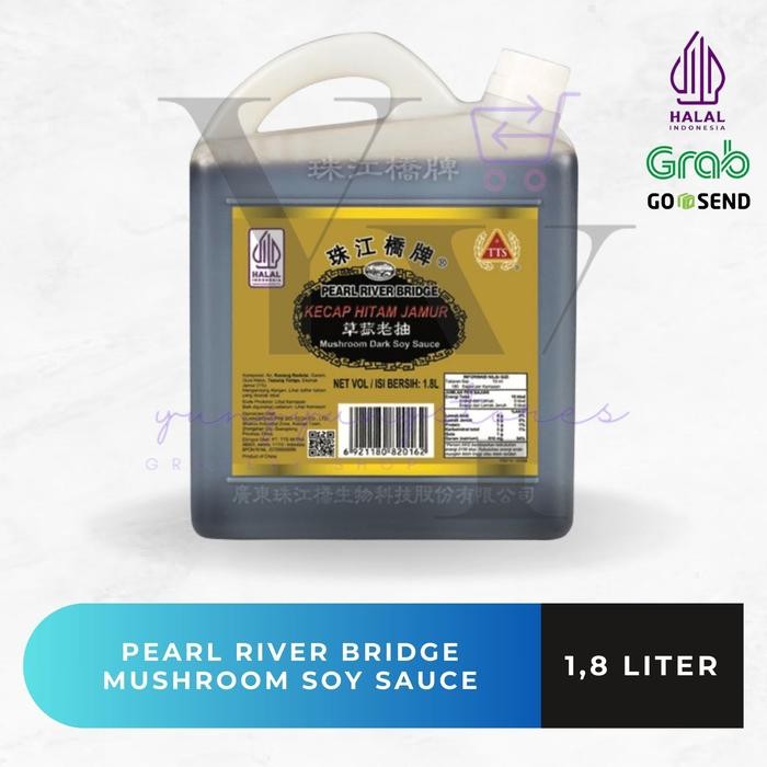 

Pearl River Bridge Mushroom Soy Sauce / Kecap Asin Rasa Jamur Galon 1,8 Liter