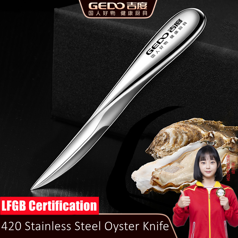 LFGB Certification Ultra Thick 420 Stainless Steel Oyster Shucking Knife Well Polished Shellfish