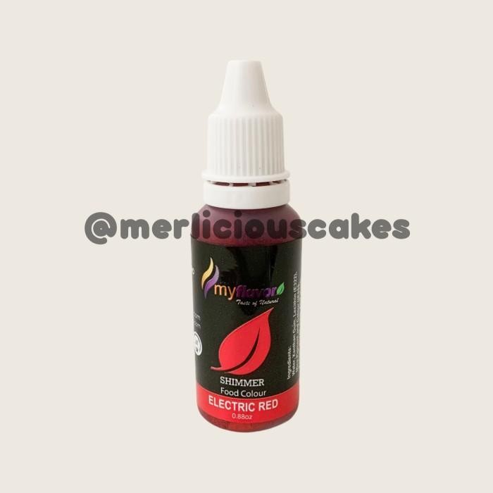 

My Flavor Electric Red Shimmer for Cake Painting Pewarna Makanan Halal