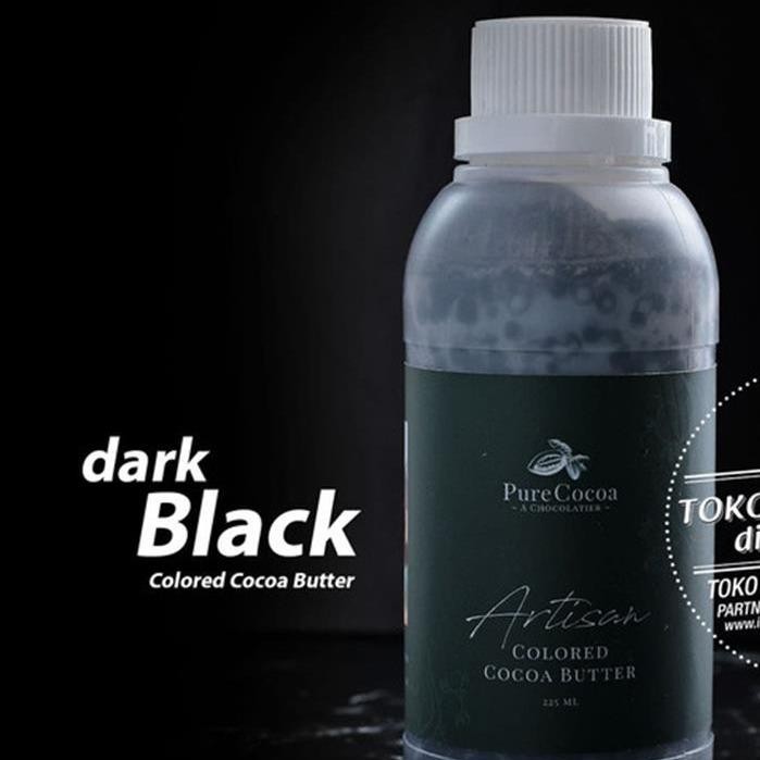

Pure Cocoa Artisan Chocolate Coloring BLACK Cocoa Butter Pewarna HITAM