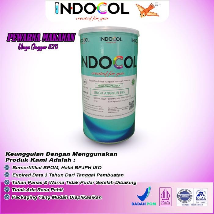 

Pewarna Makanan INDOCOL UNGU ANGGUR (VIOLET GRAPE)