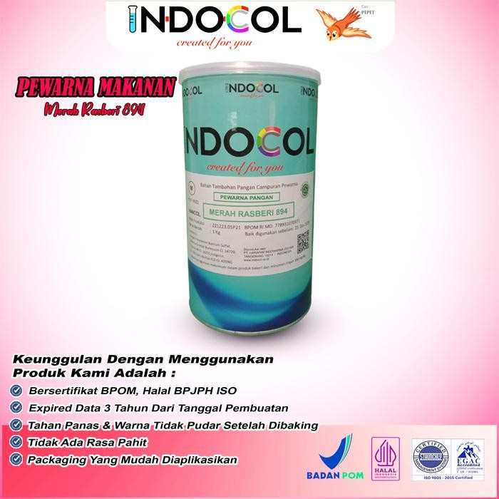 

Pewarna Makanan INDOCOL MERAH RASBERI 894 (RASPBERRY RED)
