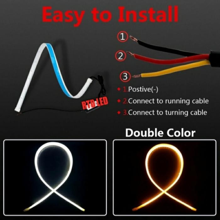 Lampu Alis Mobil Led Drl Sen Running Outlander Sport Sepasang Headlamp Gratisongkir