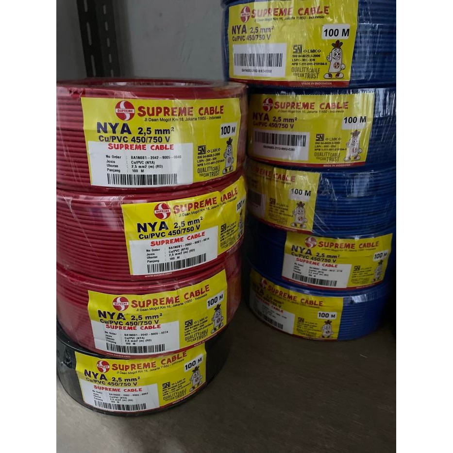Kabel supreme NYA 2.5mm 100M Ori Supreme