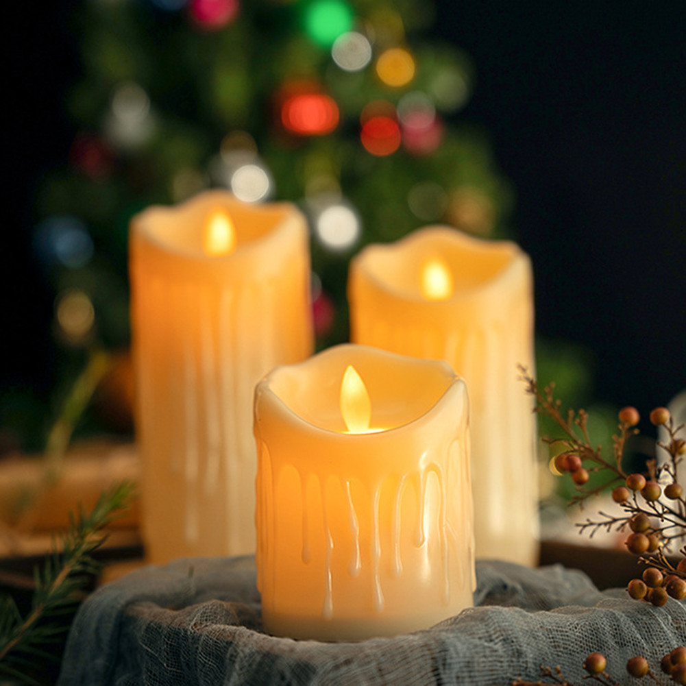 Flameless Flickering Teardrop Led Candles Light Tealight Led Candles Lamp Electronic Votive Led Lamp