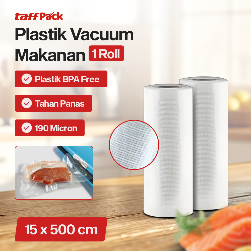

TaffPACK Plastik Vacuum Makanan Sealer Storage Bag BPA Free 1 Roll - HK-07 JM