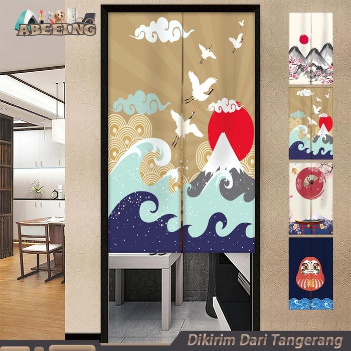 Gorden Pintu Tirai Hordeng Pintu Kamar Tirai Pintu Dapur Jepang