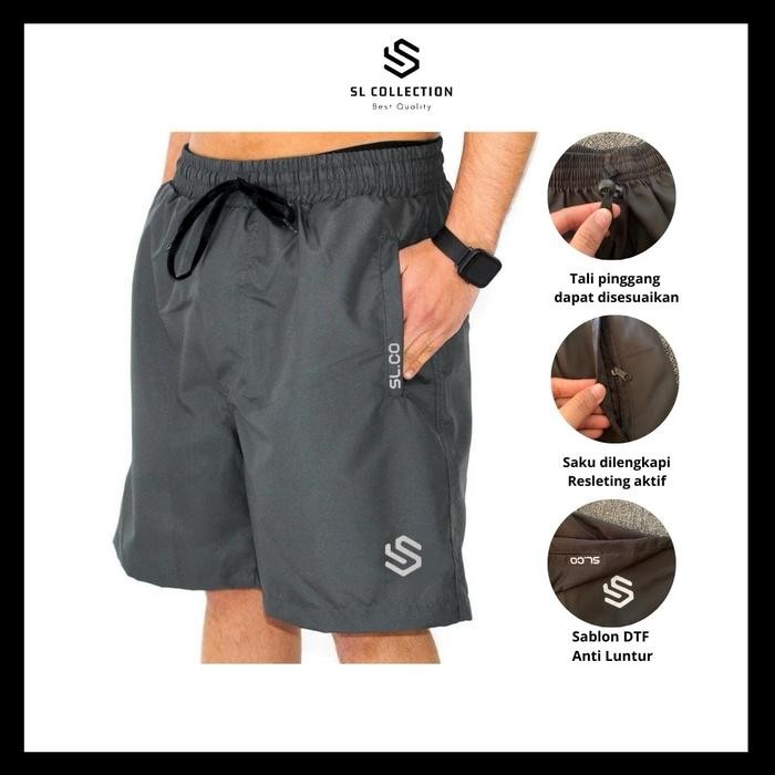 SALE (PAKET ISI 5) PROMO 100ribuan get 5pcs Random celana boardshort pria Boxer distro premium kolor