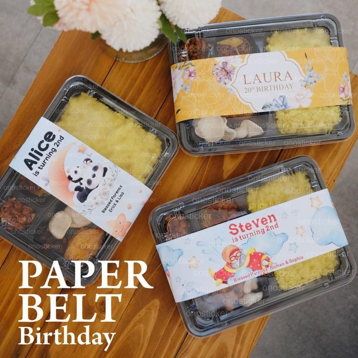 Paperbelt birthday bento box ulang tahun