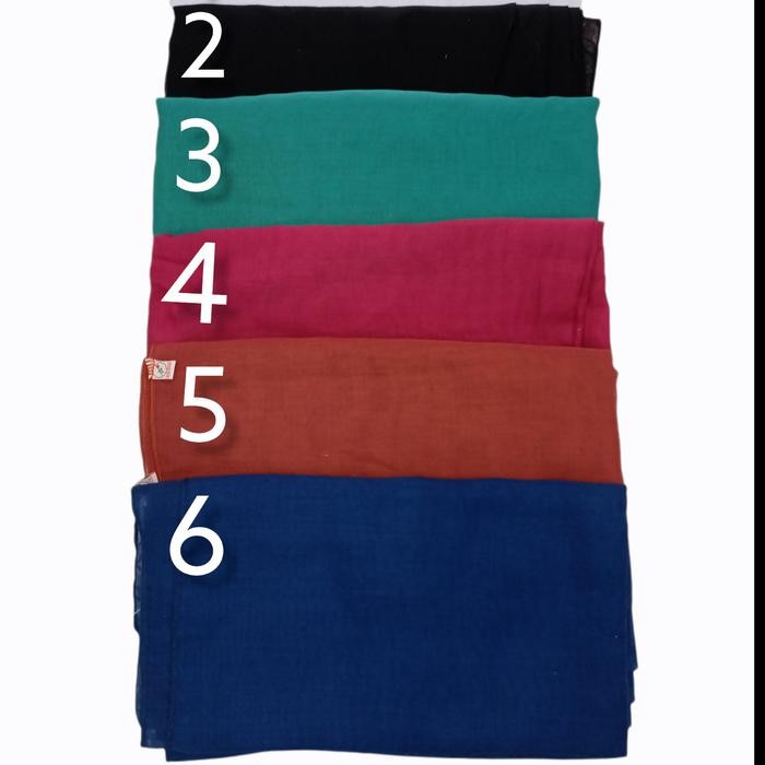 (Allthebest) kerudung segi empat katun Paris / jilbab putih polos / jilbab sekolah