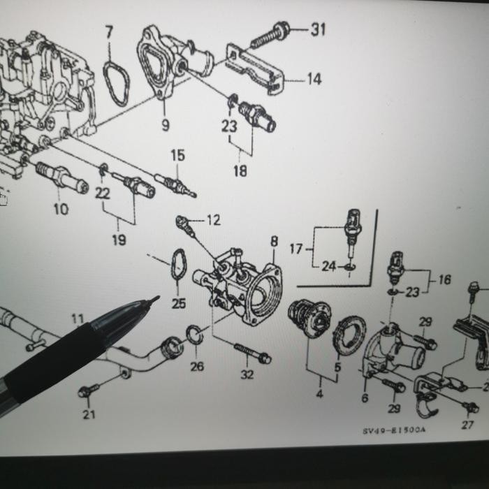 Oring Termostat Honda Accord Cielo Accord 1994 1995 1996 1997