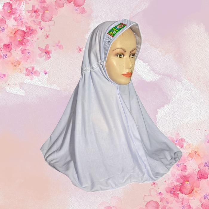 (Allthebest) Jilbab Sekolah Rabbani kw Pita Serut Samping Hijab Anak Perempuan Instan Kerudung TK SD