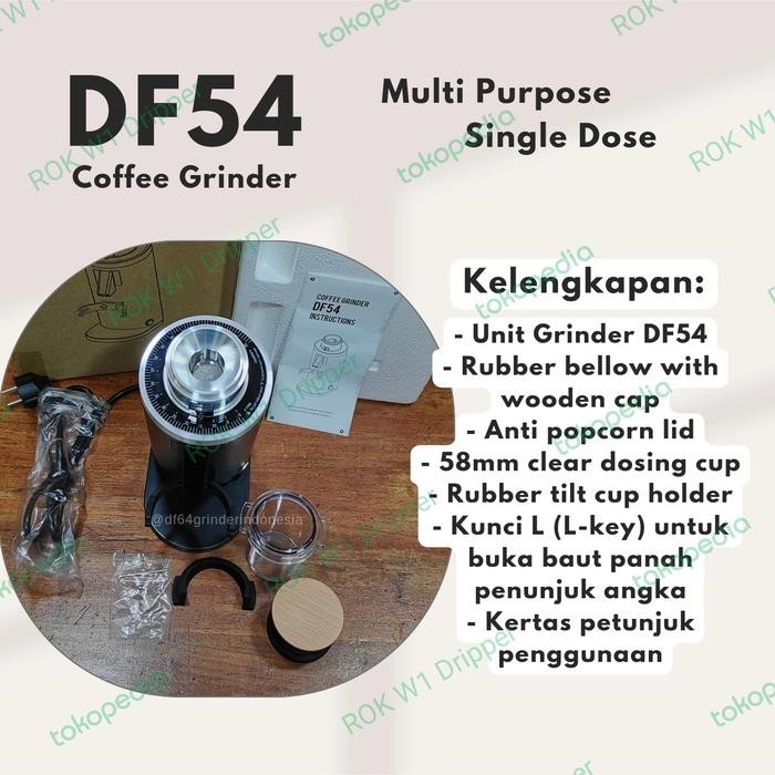 (Allthebest) DF54 Coffee Grinder Flat Burr 54mm - penggiling kopi multipurpose