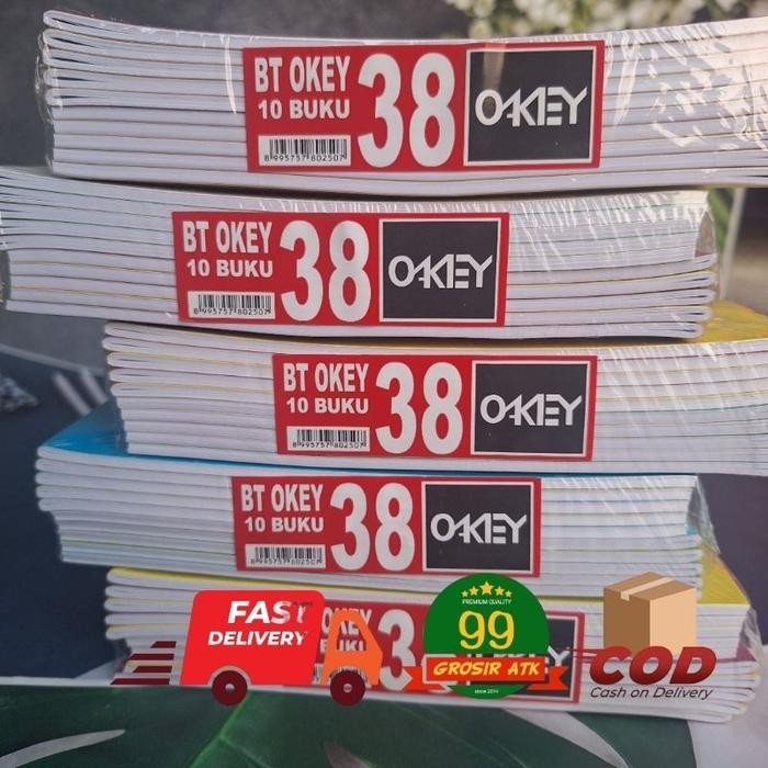 

SIAPKIRIM Okey 38 Lembar/Block Note/Buku Catatan Sekolah/Alat Tulis/Note Book Okey READY STOCK