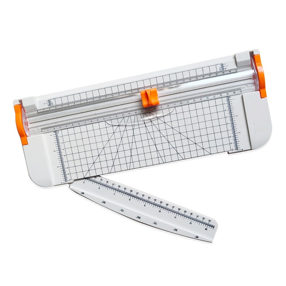 

Paper Trimmer Paper Cutter Slicer with Grid Lines Portable Paper Slicer with Side Ruler for Craft