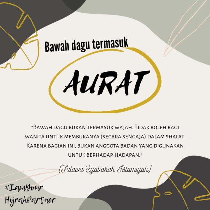 (Allthebest) Ciput dagu /Penutup Dagu pelengkap hijab menutup aurat dengan sempurna