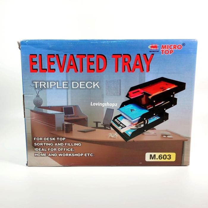 

Rak 3 Susun Dokumen File ,Elevated Tray Microtop M603