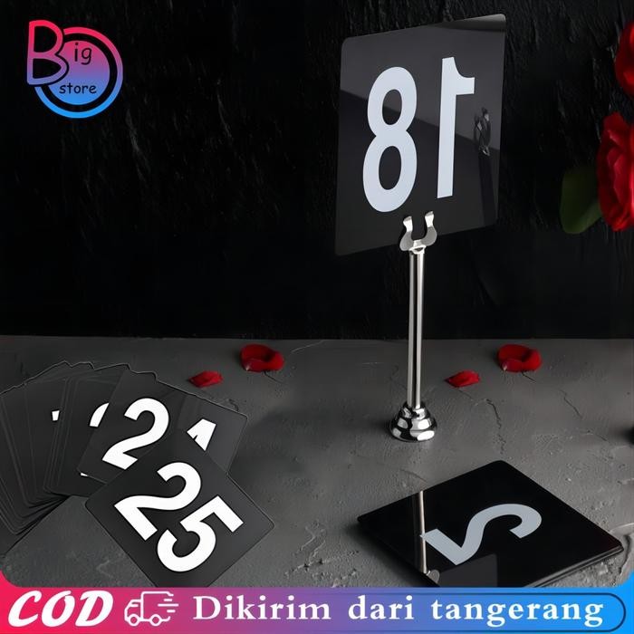

Nomor Meja Akrilik Nomor 1-50 Nomor Meja Cafe Akrilik Nomor Meja Restoran Table Number Sign