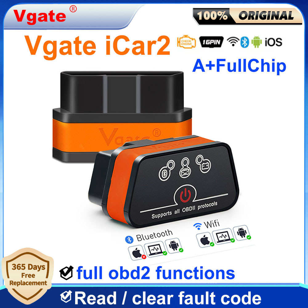 Vgate Icar2 Obd2 Bluetooth Wifi Car Scanner Tool For Ios/Android Obd2 Auto Diagnostic Scanner Code