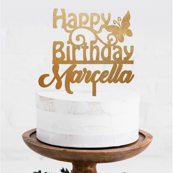 CUSTOM CAKE TOPPER / HIASAN KUE / TOPPER CAKE TOPPER KUE AKRILIK KUPU2