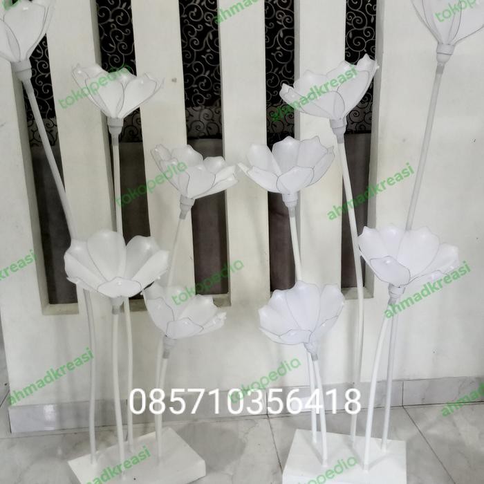 standing lampu dekorasi pipa elastis paket
